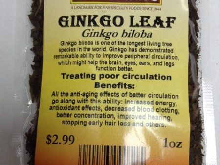 Ginkgo Leaf (Ginkgo Biloba) For Sale