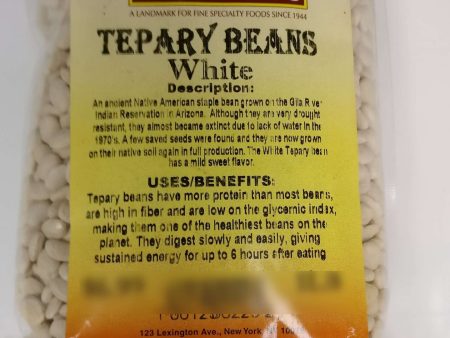 Tepary Beans, White For Sale