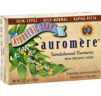 Auromere Sandal-Turmeric With Neem,  Ayurvedic Soap Discount