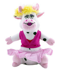 Dogit Happy Luv Plush Cheerleader Cow With Squeaker Online Sale